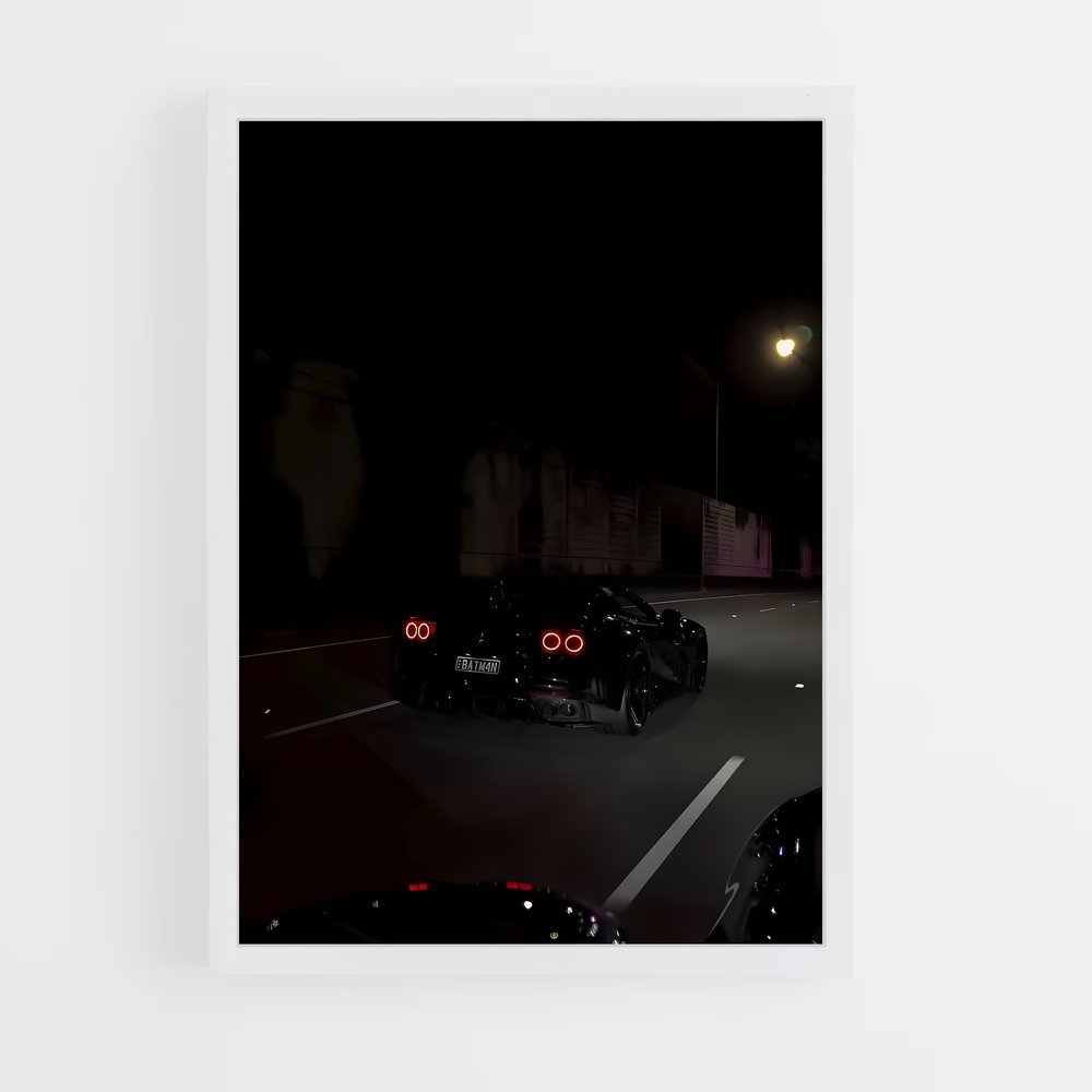 Poster Nuit Mécanique – affiche Ferrari (vue 3)